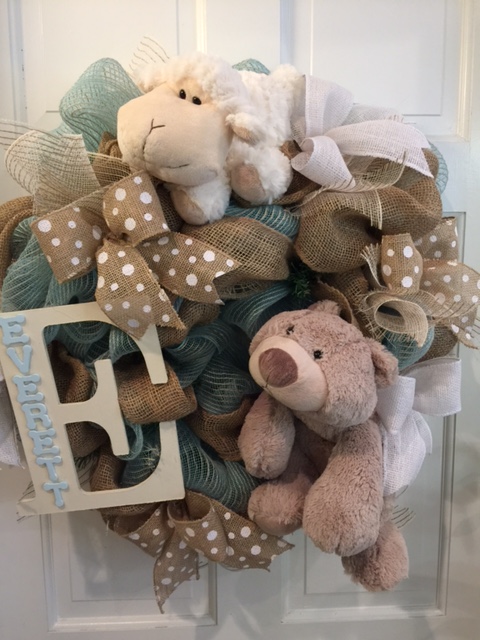 PERSONALIZED BABY WREATH