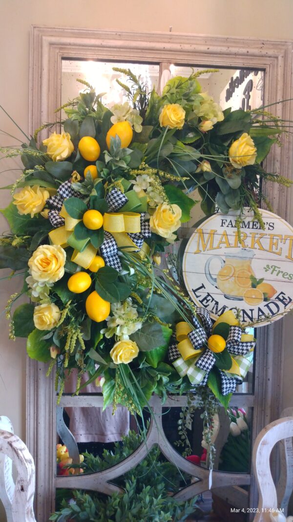 Yellow Lemon Wreath