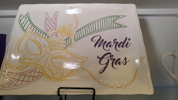 Mardi Gras Mask Platter